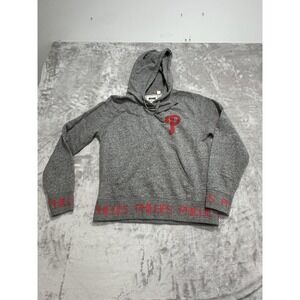 Phillies by Tailgate Hoodie Women's Size XS Gray‎ Long Sleeve Pullover EUC